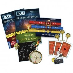 Exit Calendrier de l'Avent : A La Poursuite du Livre d'Or - Jeux de société - Iello 2