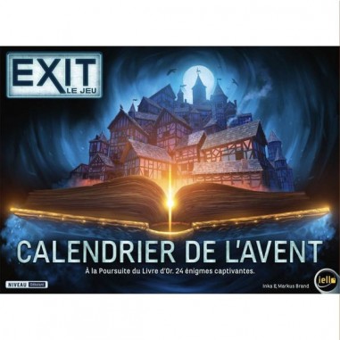Exit Calendrier de l'Avent : A La Poursuite du Livre d'Or - Jeux de société - Iello
