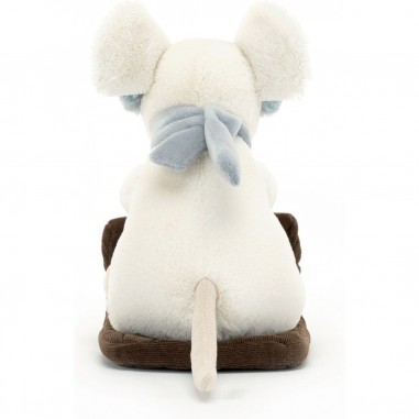 Peluche souris sur une luge Merry - Jellycat