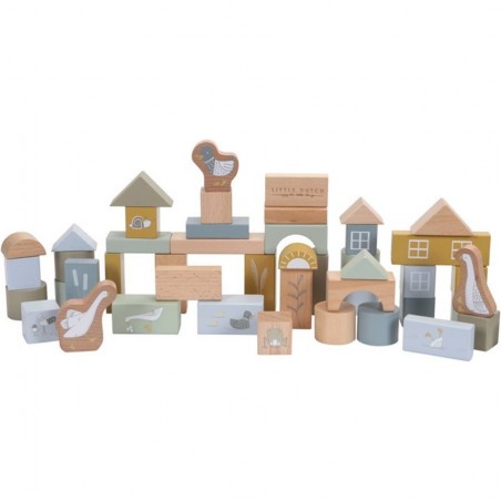 Tonneau de Blocs blue - Little Dutch
