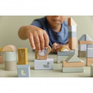 Tonneau de Blocs blue - Little Dutch