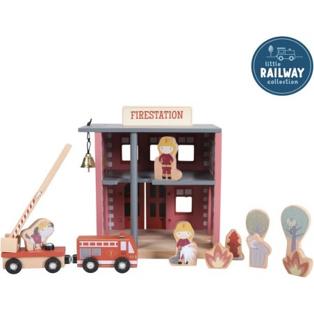 Circuit de train - Caserne de pompiers - Little Dutch