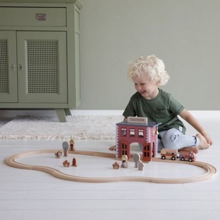 Circuit de train - Caserne de pompiers - Little Dutch