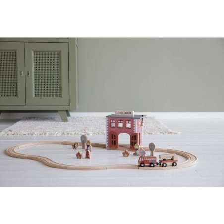 Circuit de train - Caserne de pompiers - Little Dutch
