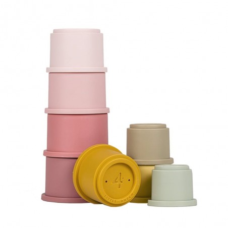 Gobelets empilables Rose - Little Dutch
