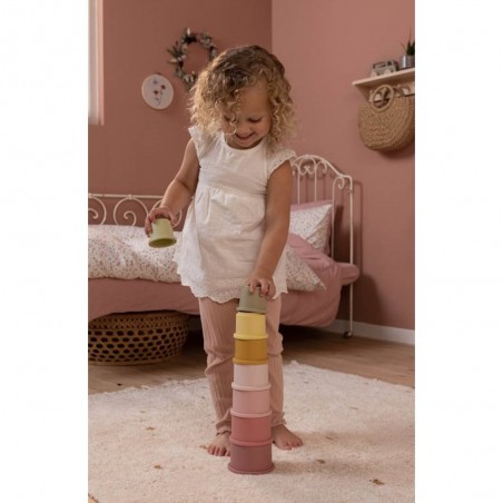Gobelets empilables Rose - Little Dutch