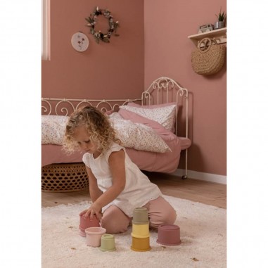 Gobelets empilables Rose - Little Dutch
