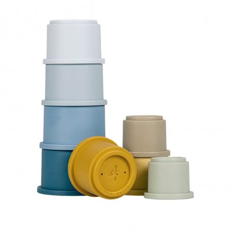 Gobelets empilables Bleu - Little Dutch