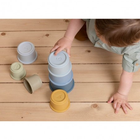 Gobelets empilables Bleu - Little Dutch