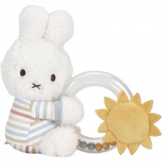 Hochet Miffy avec anneau - Vintage Sunny Stripes - Little Dutch