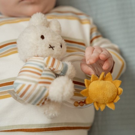 Miffy anneau hochet Vintage Sunny Stripes - Little Dutch
