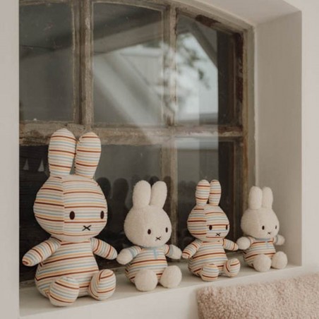 Miffy peluche Vintage Sunny Stripes 25 cm. - Little Dutch