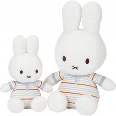 Miffy peluche Vintage Sunny Stripes 25 cm. - Little Dutch