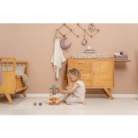 Doudou attache-sucette Vintage Little Flowers - Little Dutch