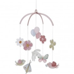 Mobile en carton Flowers & Butterflies Fsc - Little Dutch