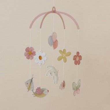 Mobile en carton Flowers & Butterflies Fsc - Little Dutch
