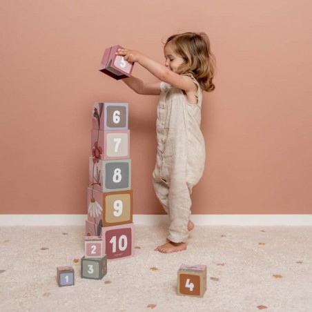 Blocs à empiler Flowers & Butterflies - Little Dutch