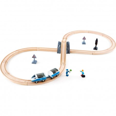 Circuit de train de passagers - Hape Toys