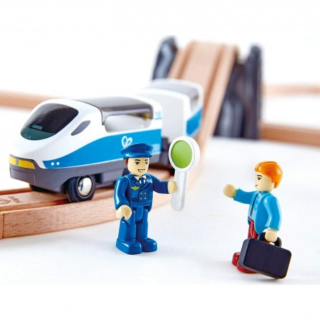 Circuit de train de passagers - Hape Toys