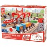 Circuit de train en bois "La ville animée" - Hape Toys