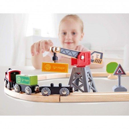 Circuit de train de marchandises - Hape Toys