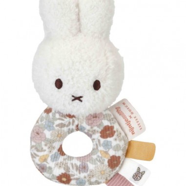 Miffy hochet Vintage Little Flowers - Little Dutch
