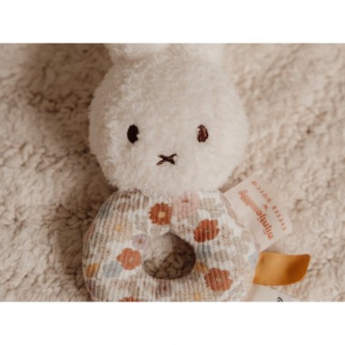 Miffy hochet Vintage Little Flowers - Little Dutch