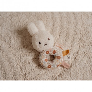 Miffy hochet Vintage Little Flowers - Little Dutch