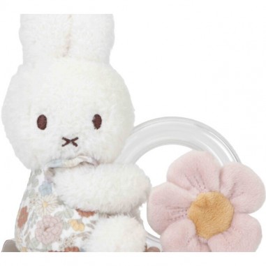 Miffy hochet Vintage Little Flowers - Little Dutch