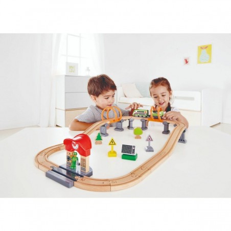 Circuit de train - Locomotive à énergie solaire - Hape Toys