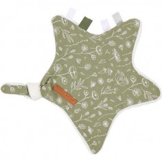 Doudou étoile wild flowers olive - Little Dutch