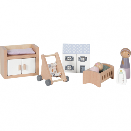 Maison de poupée - série de jeux Chambre Bébé - Little Dutch
