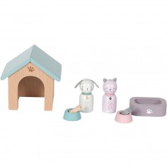 Maison de poupée en bois - série de jeux Animaux domestiques – 8 pcs. - Little Dutch
