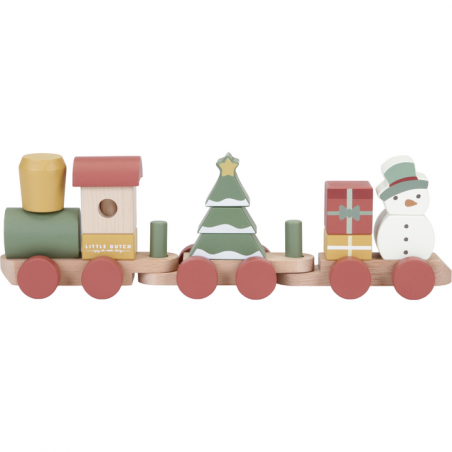 Train à empiler Noël - Little Dutch