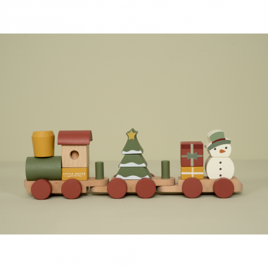Train à empiler Noël - Little Dutch