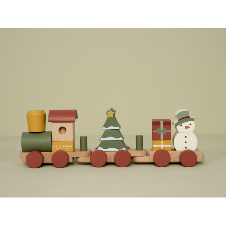 Train à empiler Noël - Little Dutch