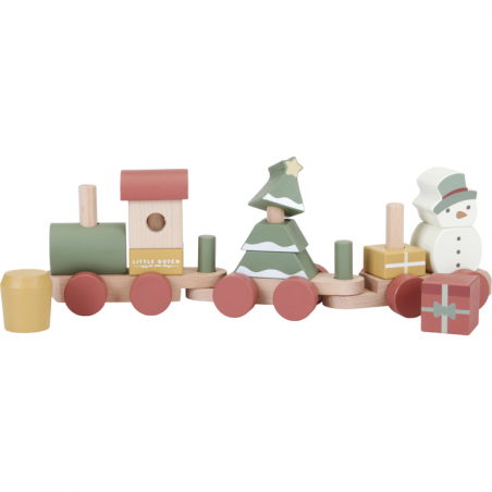 Train à empiler Noël - Little Dutch