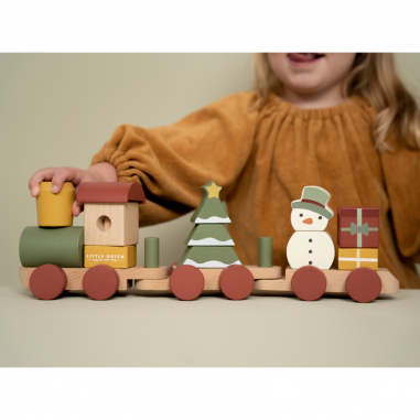 Train à empiler Noël - Little Dutch