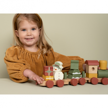 Train à empiler Noël - Little Dutch