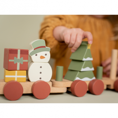 Train à empiler Noël - Little Dutch