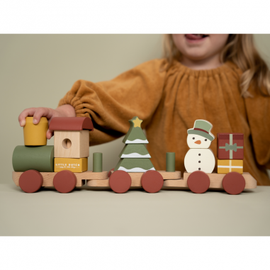 Train à empiler Noël - Little Dutch