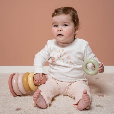 Anneaux à  empiler Rose - Little Dutch