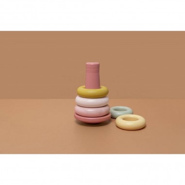 Anneaux à  empiler Rose - Little Dutch