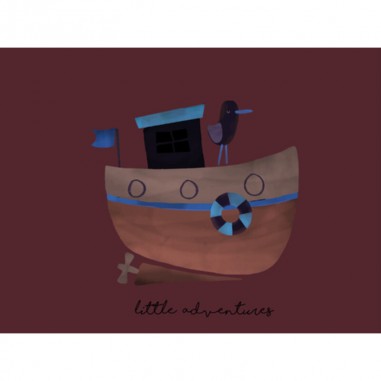 Gigoteuse été 70 cm Sailors Bay Blue - Little Dutch