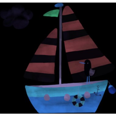 Gigoteuse été 70 cm Sailors Bay Blue - Little Dutch