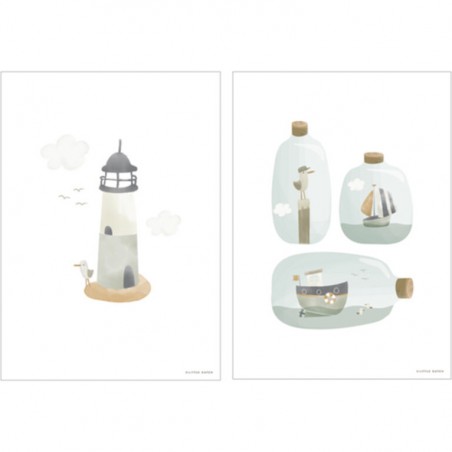 Gigoteuse été 70 cm Sailors Bay Blue - Little Dutch