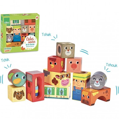 Cubes sonores de la ferme - Vilac