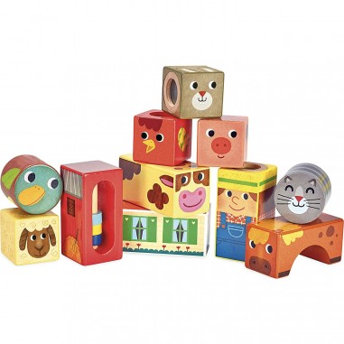 Cubes sonores de la ferme - Vilac
