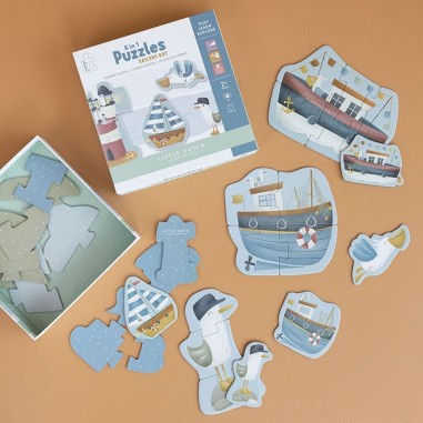 6 in 1 Puzzles de Formes Sailors Bay à ? - Little Dutch