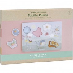 Puzzle tactile Fsc - Flowers & Butterflies - Little Dutch